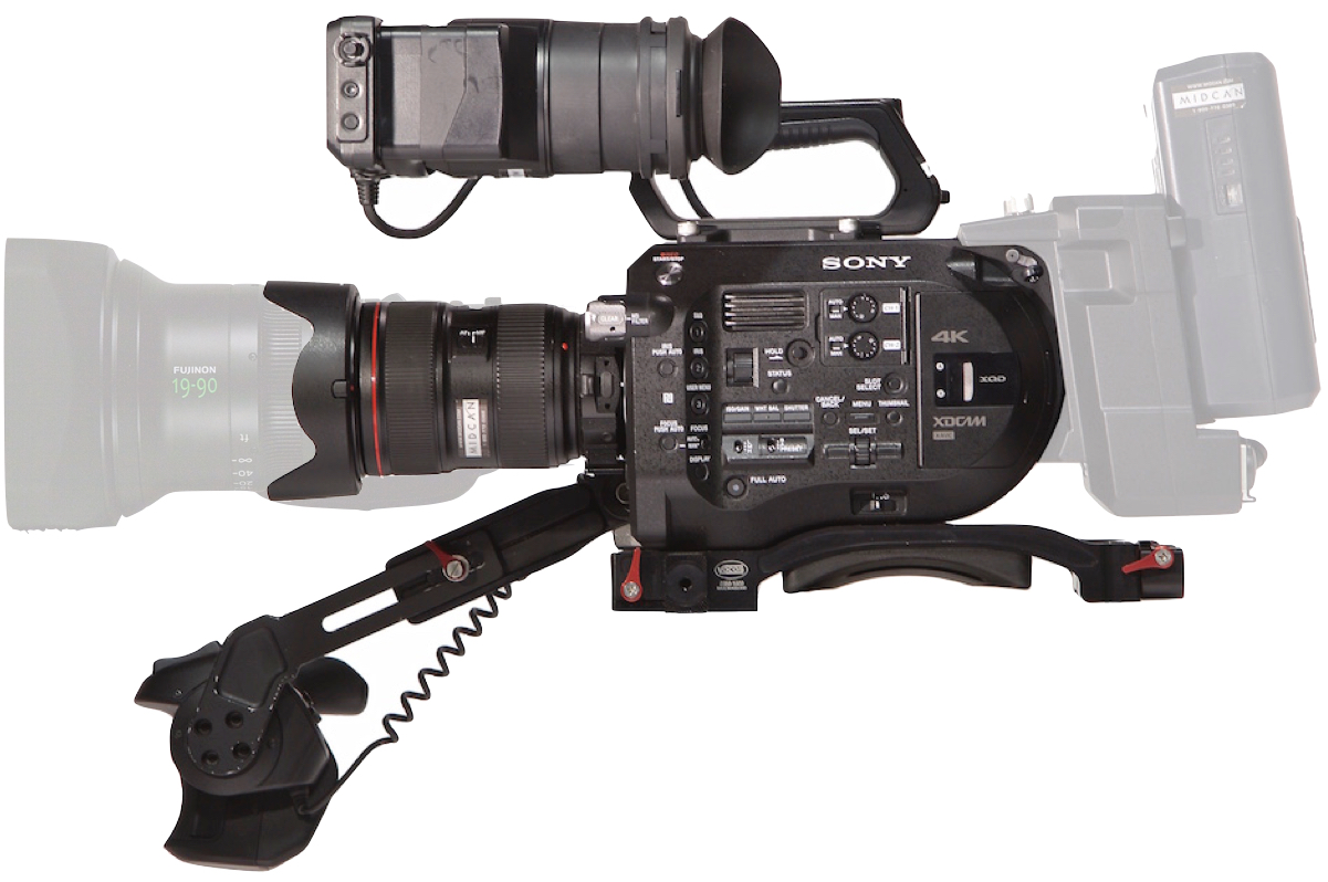 Sony FS7 with Speedbooster and EF Lens